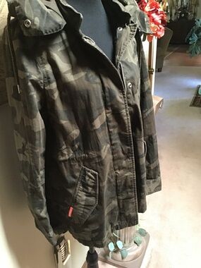Superdry International Olive Camo Utility Jacket